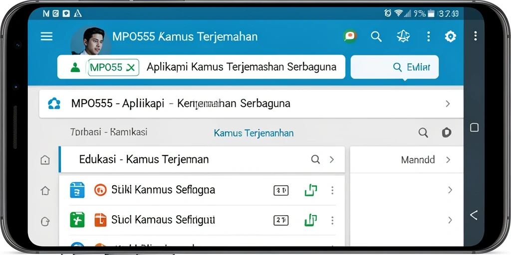 Tampilan antarmuka pengguna MPO555 yang intuitif dan fungsional.