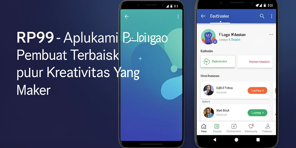 Antarmuka RP99 untuk desain logo yang menarik dan intuitif.